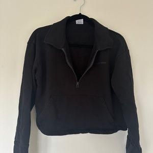 Black Outdoor Voices Cropped Quarter Zip (size S)